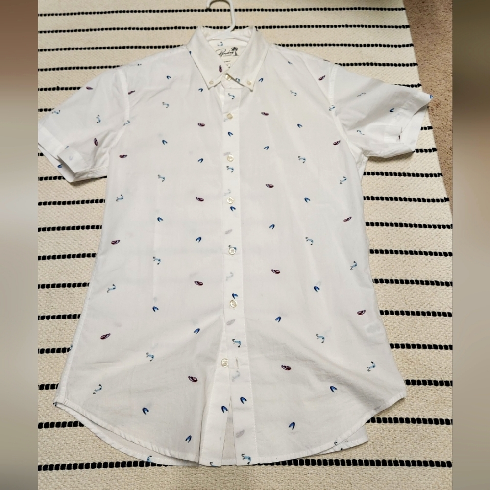 Bonobos Riviera Tailored Fit Short Sleeve Shirt - Medium